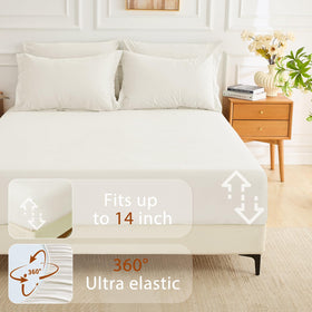 MUXHOMO brushed microfiber fabric offers ultra-soft, breathable bedding