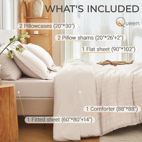 Muxhomo deep pocket fitted sheet with 360 elastic edge