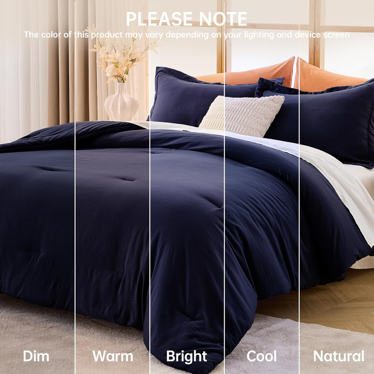 MUXHOMO Easy-care bedding: machine washable and tumble dry for busy homes.