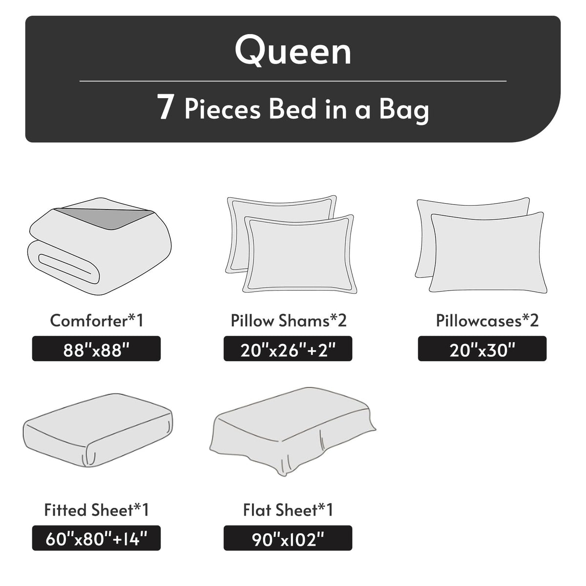 MUXHOMO envelope-closure pillowcases secure pillows all night