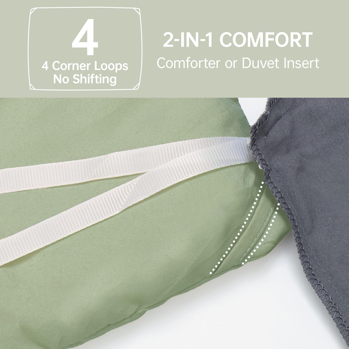 MUXHOMO Green Queen Comforter Set vacuum-packaged for fresh delivery