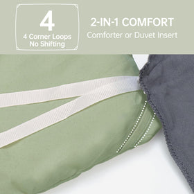MUXHOMO Green Queen Comforter Set vacuum-packaged for fresh delivery