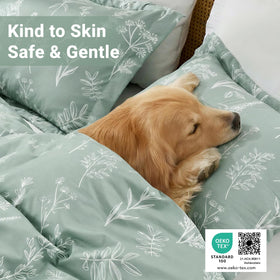 MUXHOMO hidden zip closure detail ensures secure duvet insertion with a clean look.