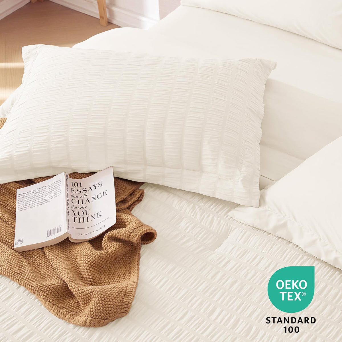 MUXHOMO machine-washable bedding design simplifies care for busy bedrooms.