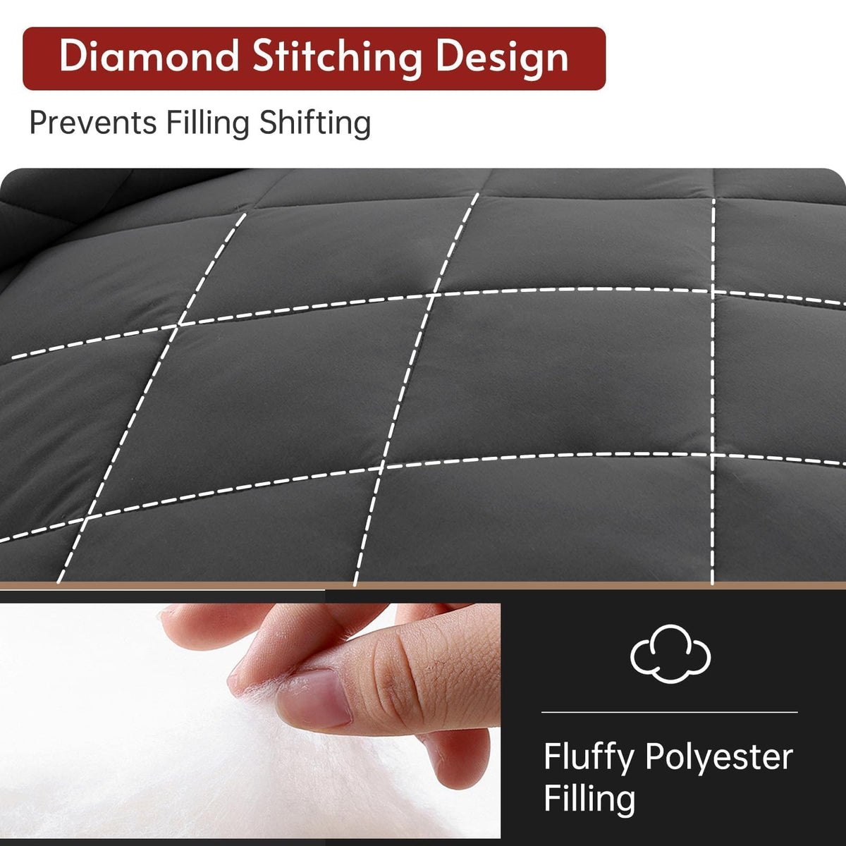 MUXHOMO pillow shams 20x26 designed to stay in place.