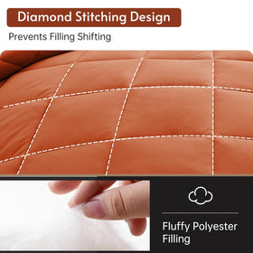 MUXHOMO pillow shams matching the set add a finished touch.