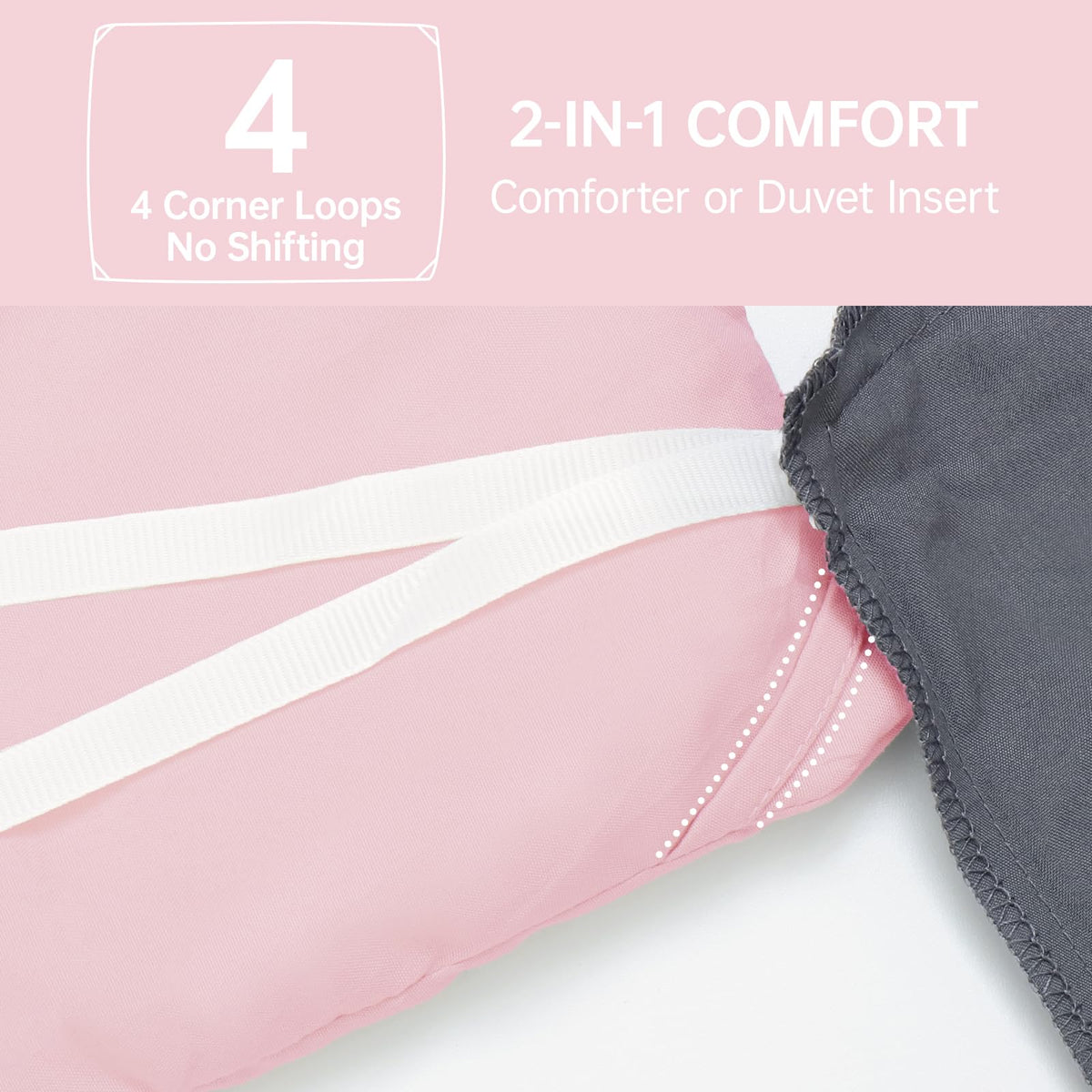 MUXHOMO Pink Queen Comforter Set arrives vacuum-packaged for compact shipping.