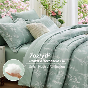 MUXHOMO Queen Pillowcases floral-pattern keep pillows fresh and stylish.