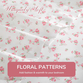 MUXHOMO Blossoms Pink queen sheets are OEKO-TEX certified for safety.