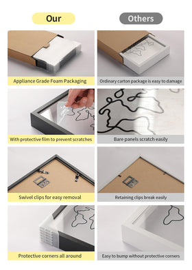 MUXIUNT keepsake-display-wood-color highlighting minimalistic finish for home or office memories