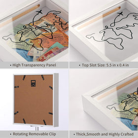 MUXIUNT Shadow Box packaging shows protective foam and secure shipping.