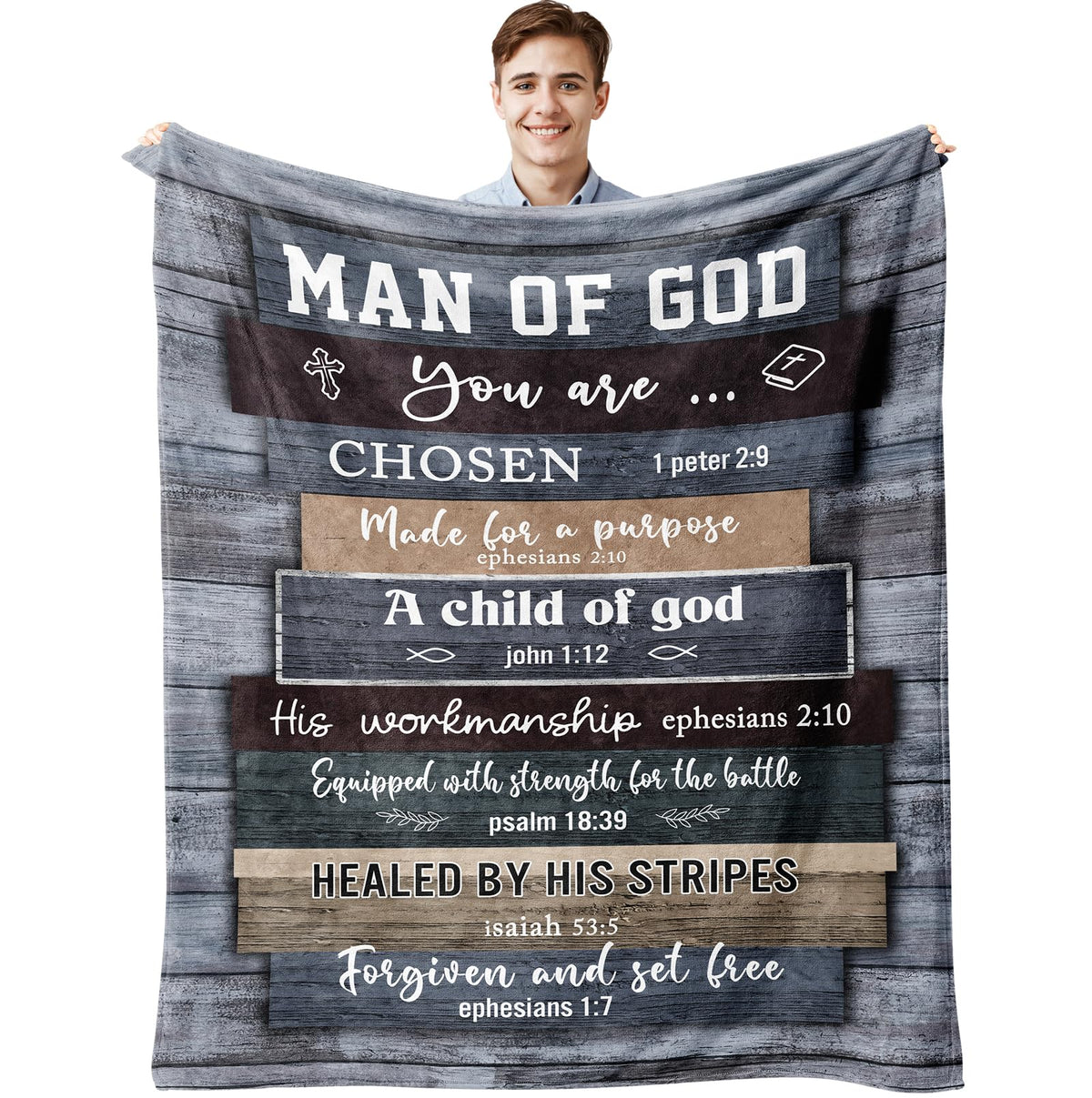 Muxuten Christian Gift Blanket with soft texture for cozy warmth at home