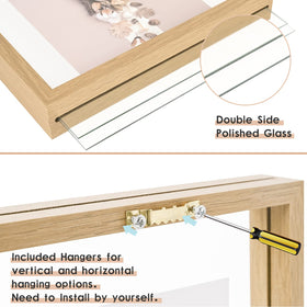 MUYE 11x14 floating frame tabletop stand for versatile placement