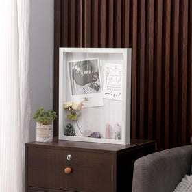 Muzilife 11x14 shadow box versatile for tickets, medals, photos, and awards