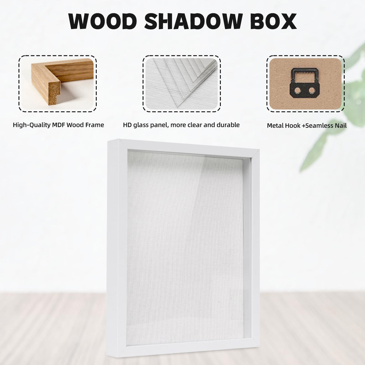 Muzilife 11x14 shadow box packaged securely to avoid shipping damage