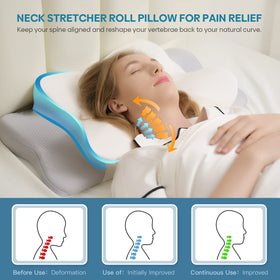 Muzsoul pillow supports side sleepers with neck support.