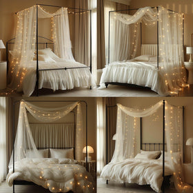 MVOVM canopy with lights is easy to install on existing frames.
