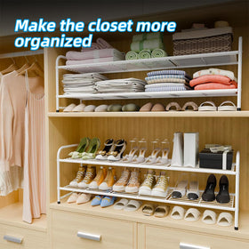 MWQ heavy-duty metal frame emphasizes durability for daily shoe organization.