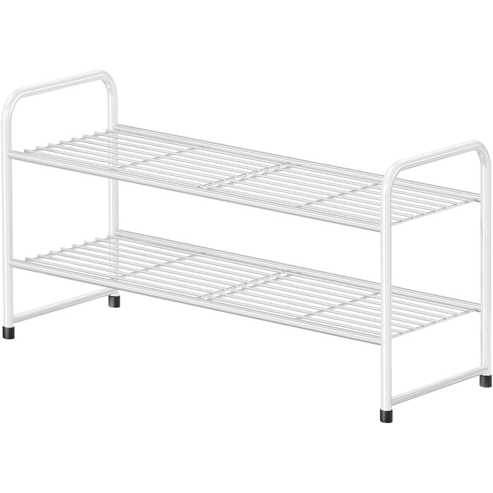 MWQ Simple Shoe Rack front view showing two-tier storage