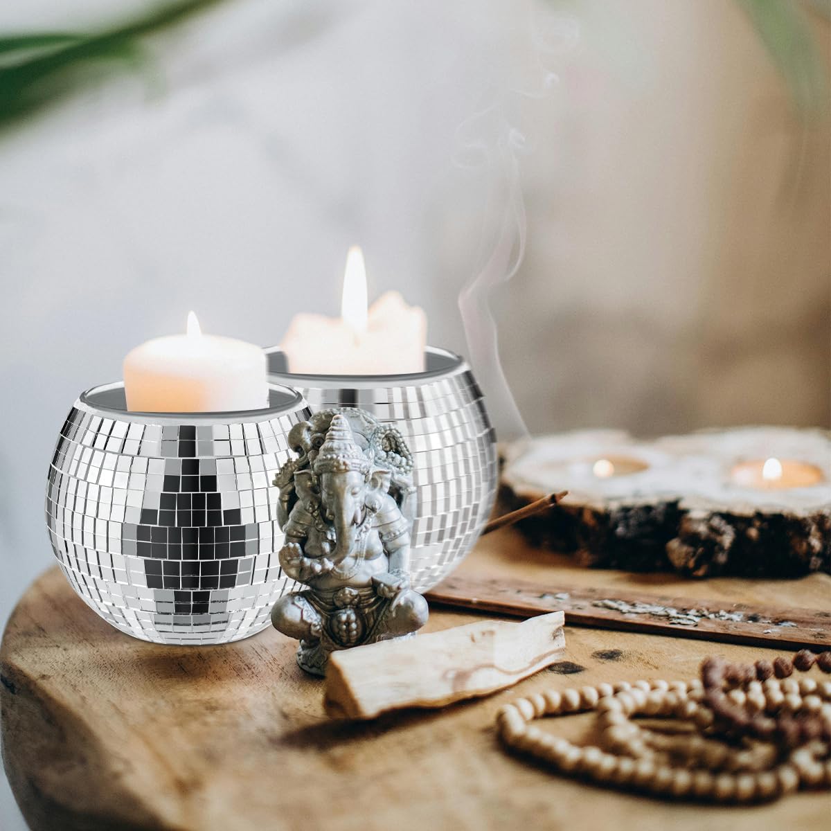 MXOYOXM disco ball vase floral display brings modern elegance.