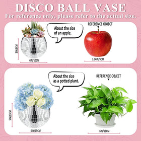 MXOYOXM disco ball vase wedding centerpiece creates a luxurious focal point.