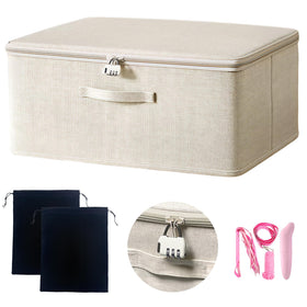 MXQHXZSX locking storage box offers private space for discreet personal items.