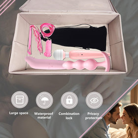 MXQHXZSX locking storage box dimensions 15x10x6.3 inches for roomy storage.