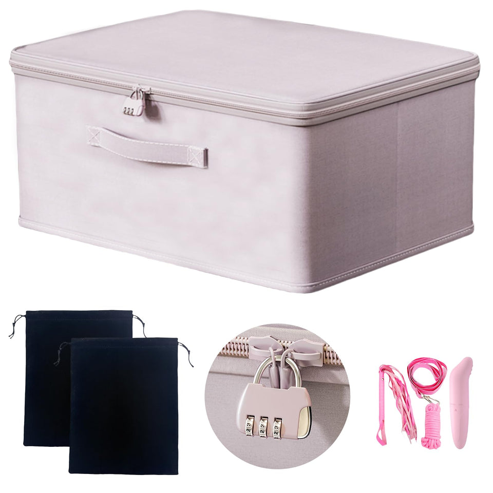 MXQHXZSX locking storage box front view with discreet privacy design.