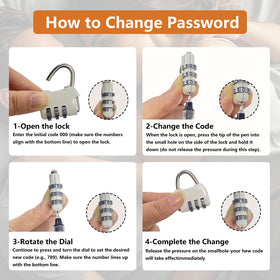 Three-digit combination lock keeps contents secure during storage or travel.