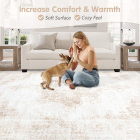 MXSANYOO washable rug 5x7 easy machine wash for busy households.