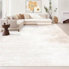 MXSANYOO area rug 8x10 beige with modern abstract design, ideal for living rooms.