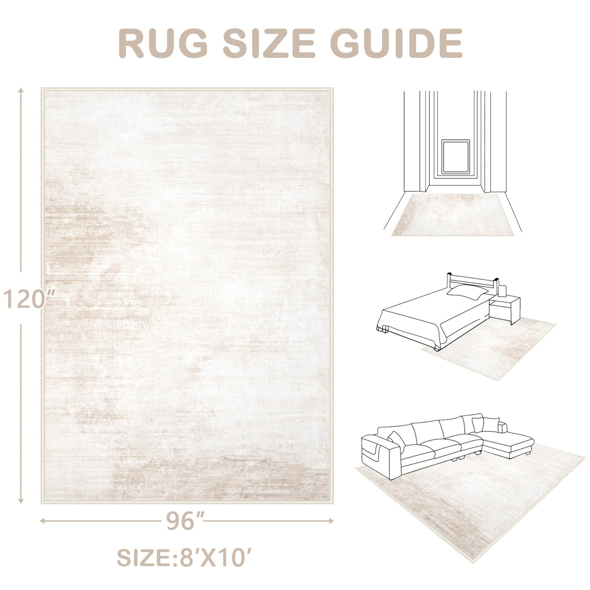 MXSANYOO 8x10 rug dries quickly after washing for fast reuse.