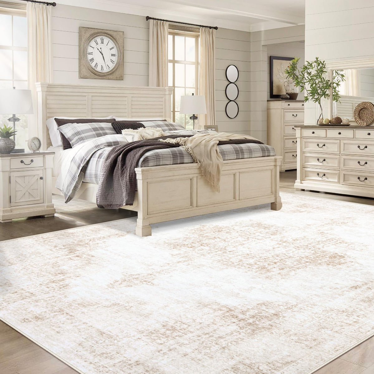 MXSANYOO washable area rug 8x10 for easy stain removal