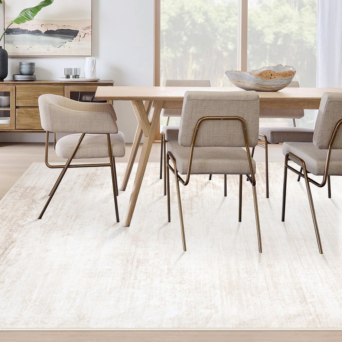 MXSANYOO washable rug 8x10 offers easy stain cleanup for busy kitchens.