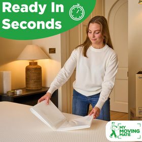 My Moving Mate 14-depth twin bag accommodates thick mattresses and extra pillows.