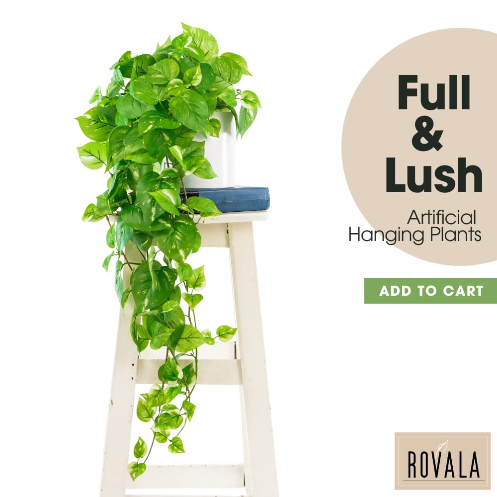 MY ROVALA artificial pothos in pot adds realistic greenery to any room.