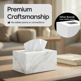 My Space Organizers living room tissue box cover rectangle adds subtle sophistication.