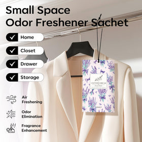 MYARO Lavender Linen sachet placed in a drawer delivering subtle fragrance.