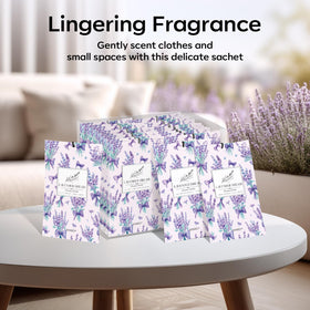 MYARO lavender sachets in gym bag for fabric-safe freshness.