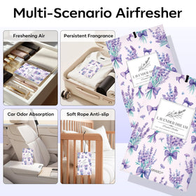 MYARO lavender sachets in linen closet for soft, long-lasting fragrance.