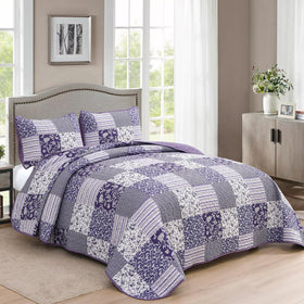 Mybedsoul floral patchwork design highlights rich colors and paisley accents.