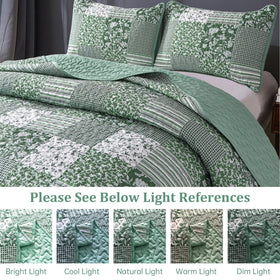 Mybedsoul sage green quilt on a calm bed creates serenity