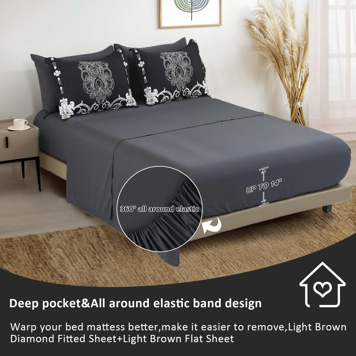 Mybedsoul king flat sheet provides a smooth, roomy surface for layering.