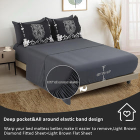 Mybedsoul king flat sheet provides a smooth, roomy surface for layering.