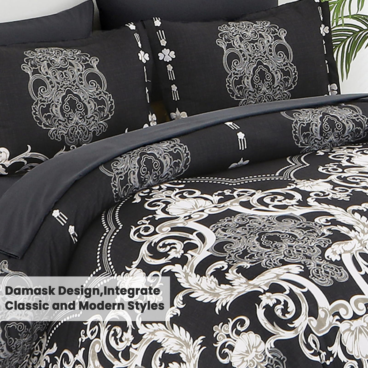 Mybedsoul king pillowcases coordinates with the set for a cohesive look.