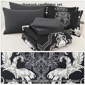 Mybedsoul king pillowshams with damask detail add elegant protection and style.
