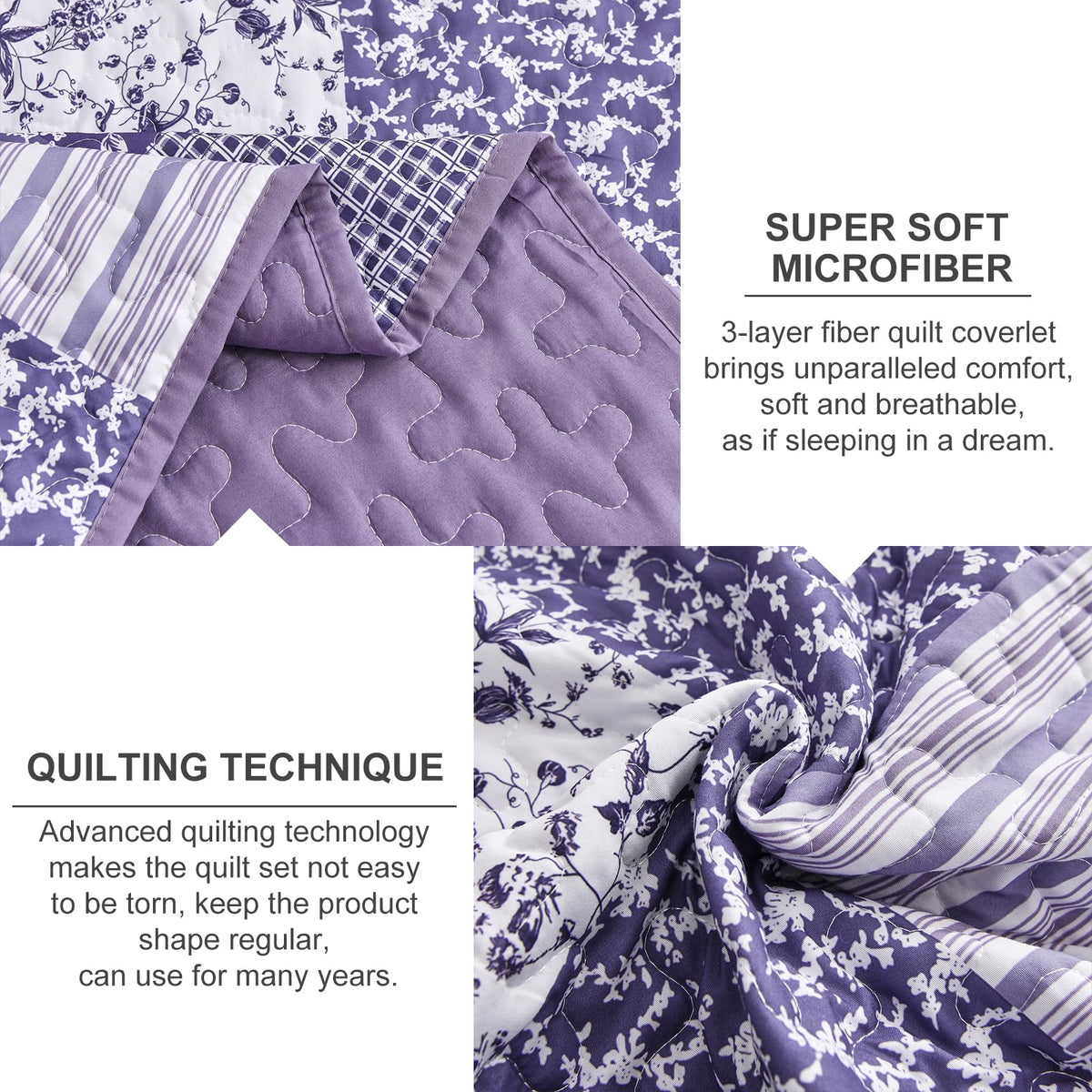 Mybedsoul reversible quilt design shows two looks in one.