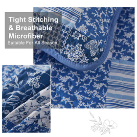 Mybedsoul reversible quilt front and back offers two distinct looks.