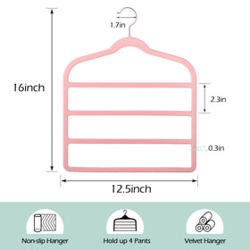 Myfolrena Velvet Pants Hanger made from durable ABS material for lasting use.