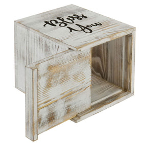 MyGift tissue box cover accommodates standard square boxes for neat storage.